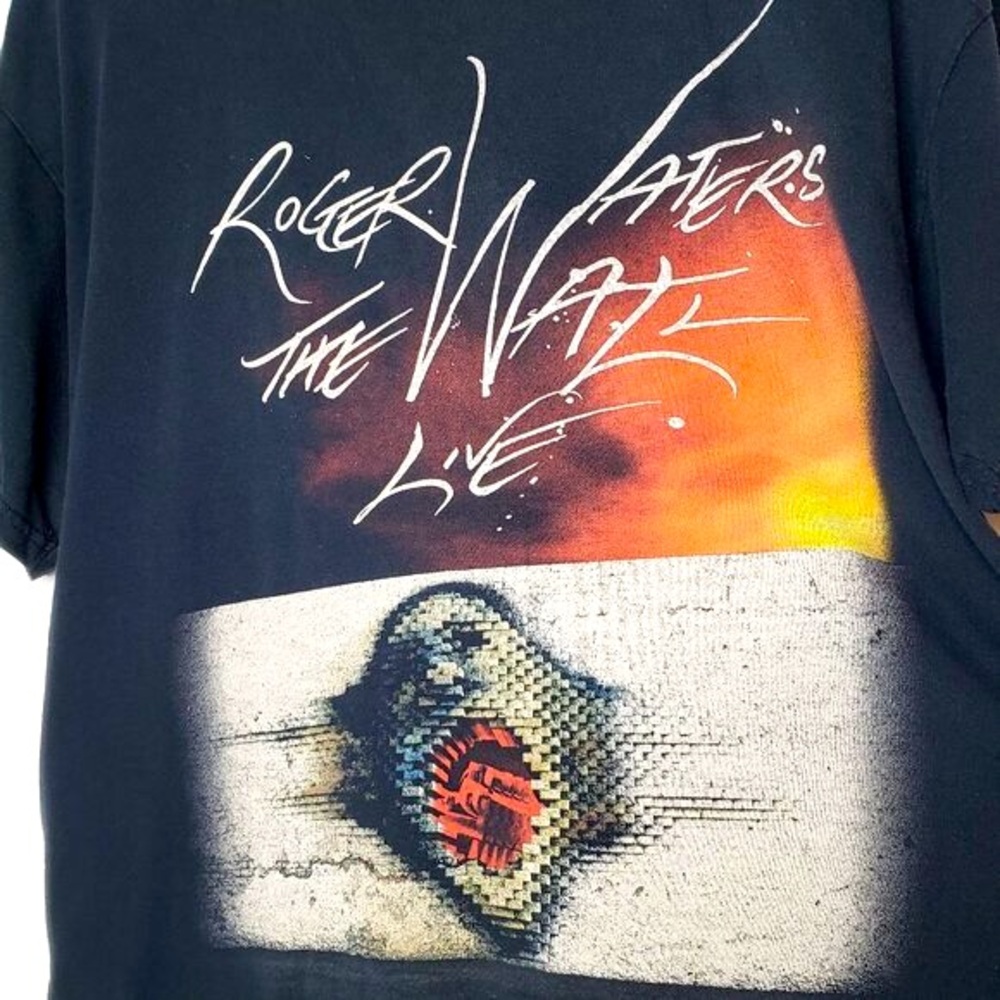Roger Waters Tour Tee Men's 2012 The Wall Live Graphics Rock Concert  Collect L